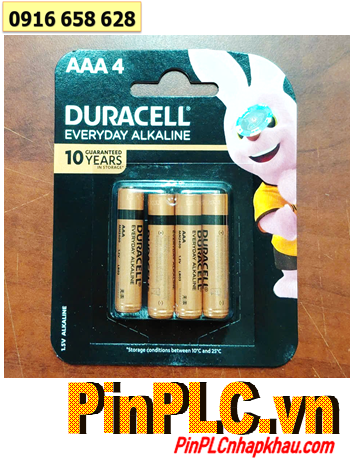 Duracell MN2400-LR03, Pin AAA 1.5v Duracell MN2400-LR03 Alkaline chính hãng (MẪU MỚI) _Vỉ 4viên